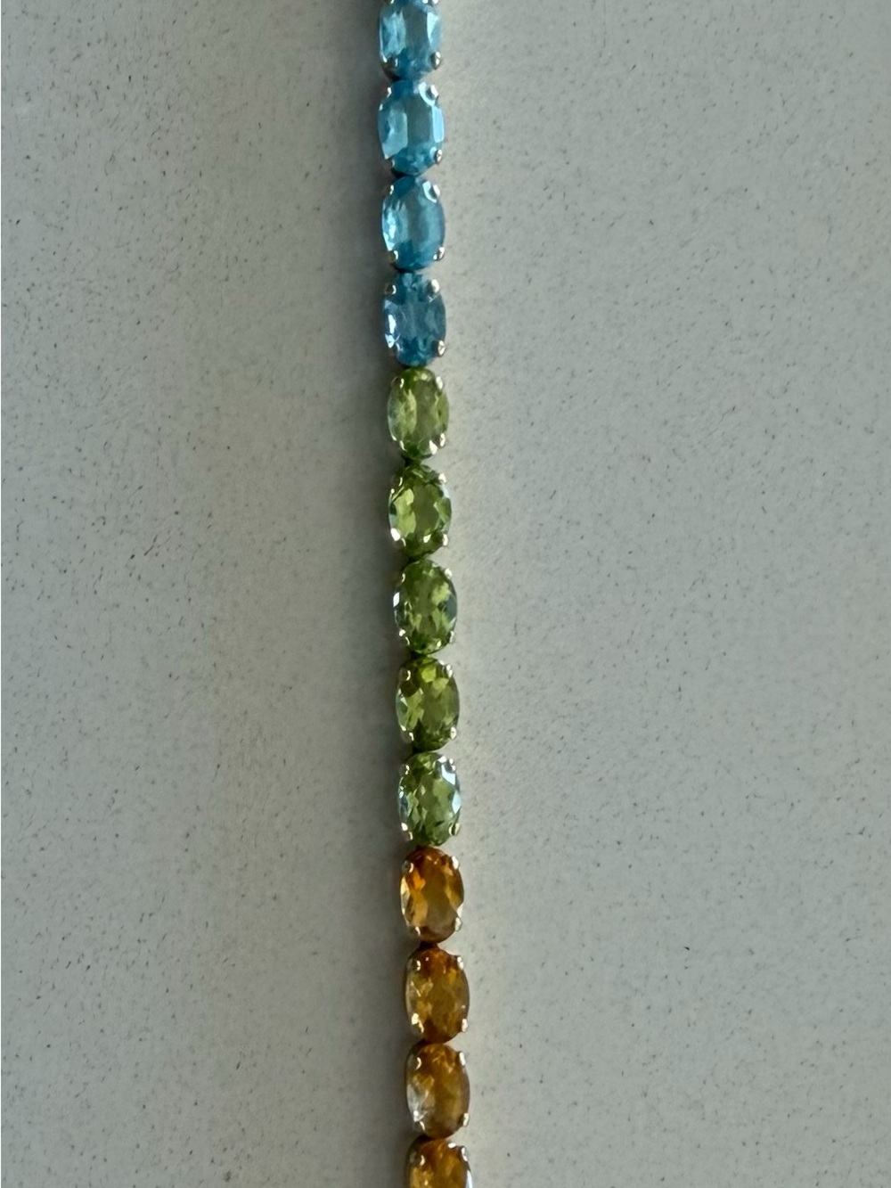 14kt multi stone bracelet